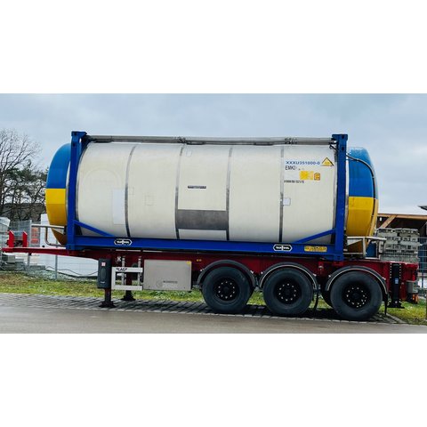 Tankcontainer 35.000 LiterLschwassertank Edelstahlttank Isoliert Wasserspeicher